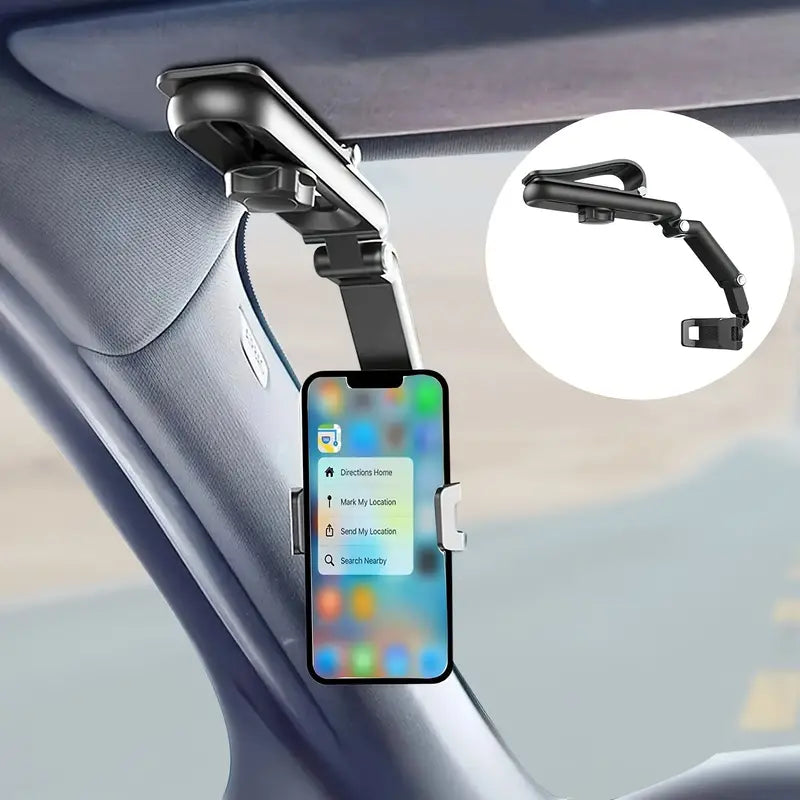 Rotatable and Retractable Car Phone Holder