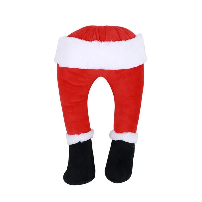 Santa Claus Legs Christmas Tree Decoration Plush Door Decor Christmas Decor for Home Hanging Ornaments