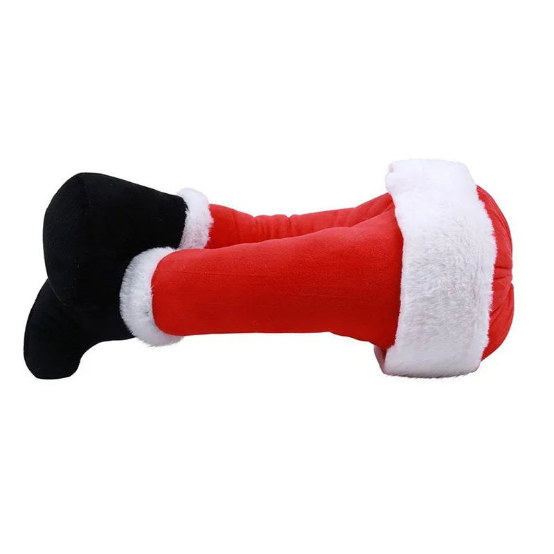 Santa Claus Legs Christmas Tree Decoration Plush Door Decor Christmas Decor for Home Hanging Ornaments