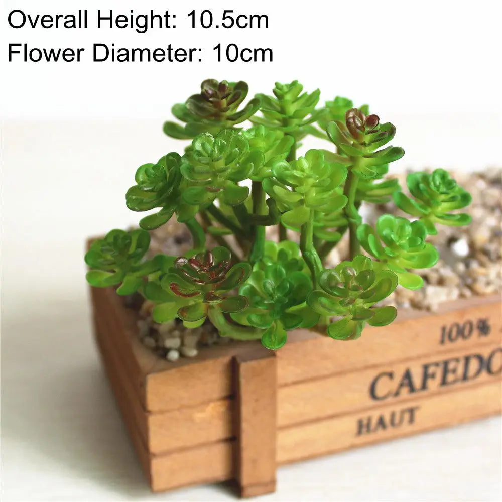 Green Mini Bonsai Artificial Succulents Plants Home Garden Decoration Fake Plants 39 Styles Pick Up DIY plante artificielle